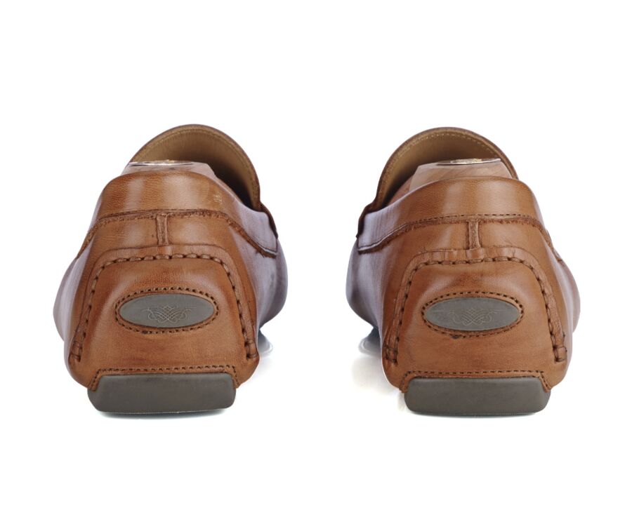 Mocassin homme été Cognac patiné - SEACREST II