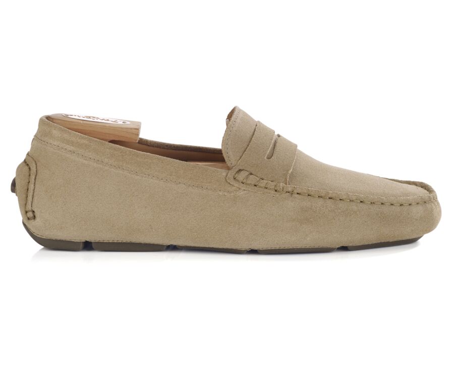 Mocassin homme Velours Beige Foncé - SEACREST II