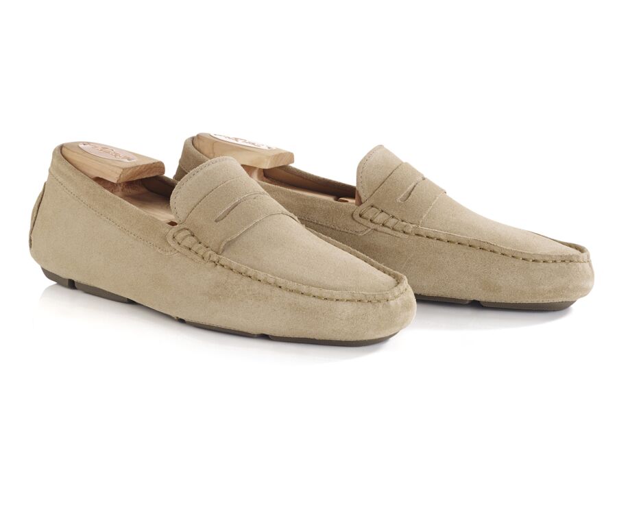 Mocassin homme Velours Beige Foncé - SEACREST II