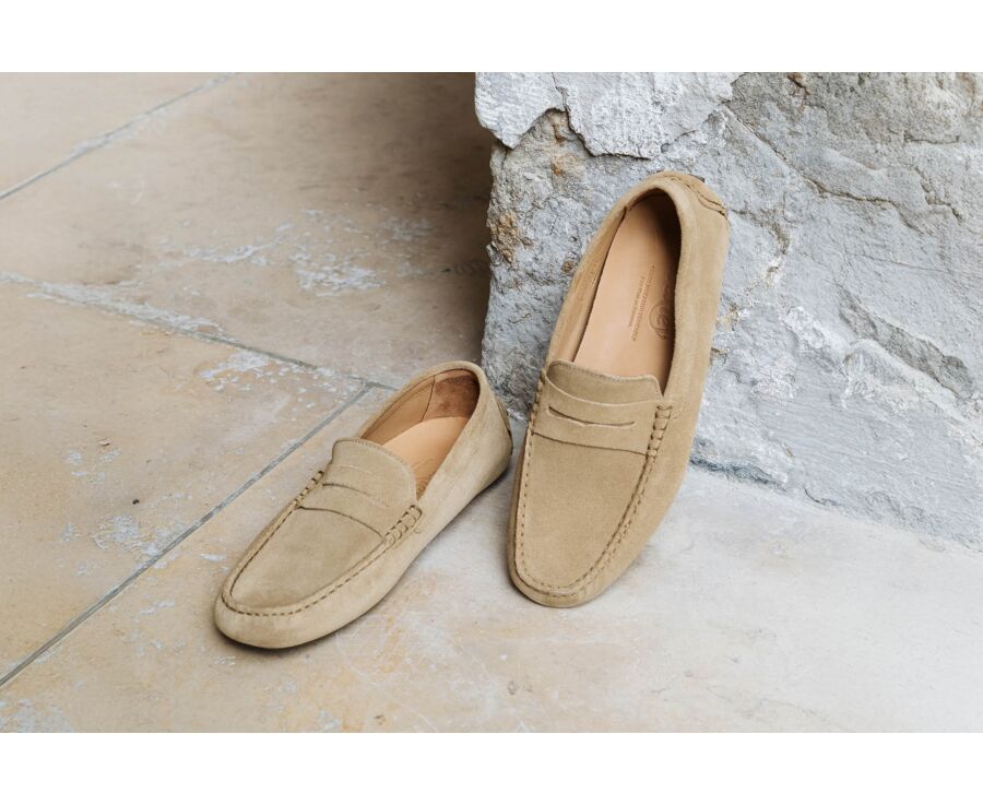 Mocassin homme Velours Beige Foncé - SEACREST II