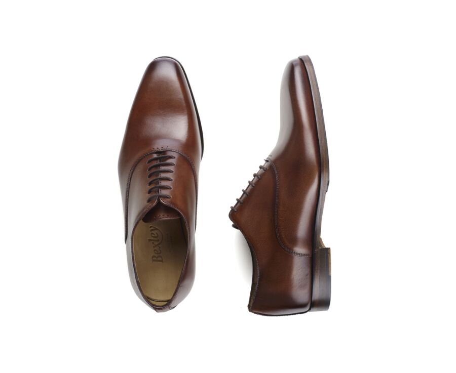 Richelieu homme Cognac patiné - TREMEZZO PATIN