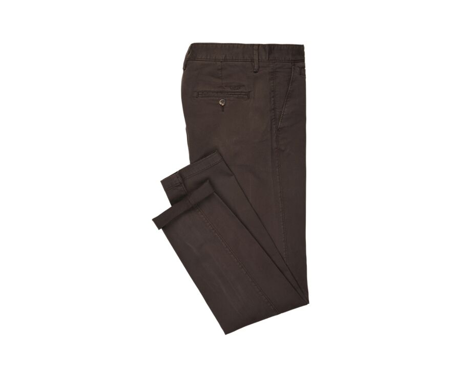 Pantalon chino homme Chocolat - NOLAN