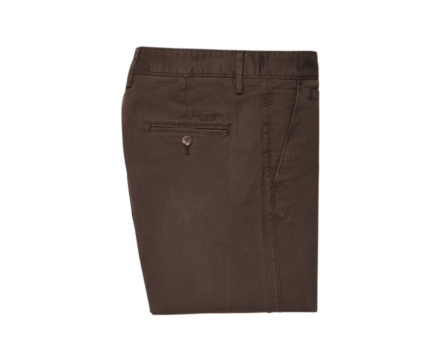 Pantalon chino homme Chocolat - NOLAN