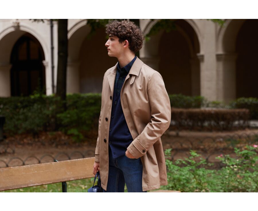 Trench homme Beige Foncé - AURÈLE II
