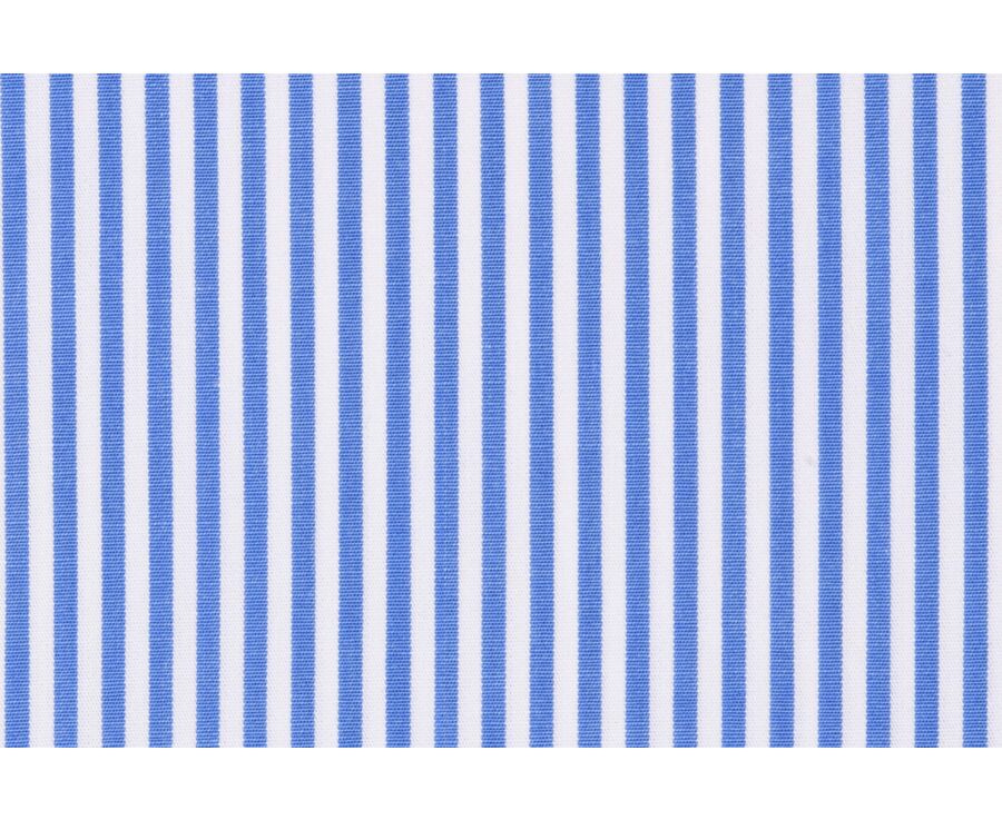 Chemise coton rayée bleu et blanc - MAXIMILIEN