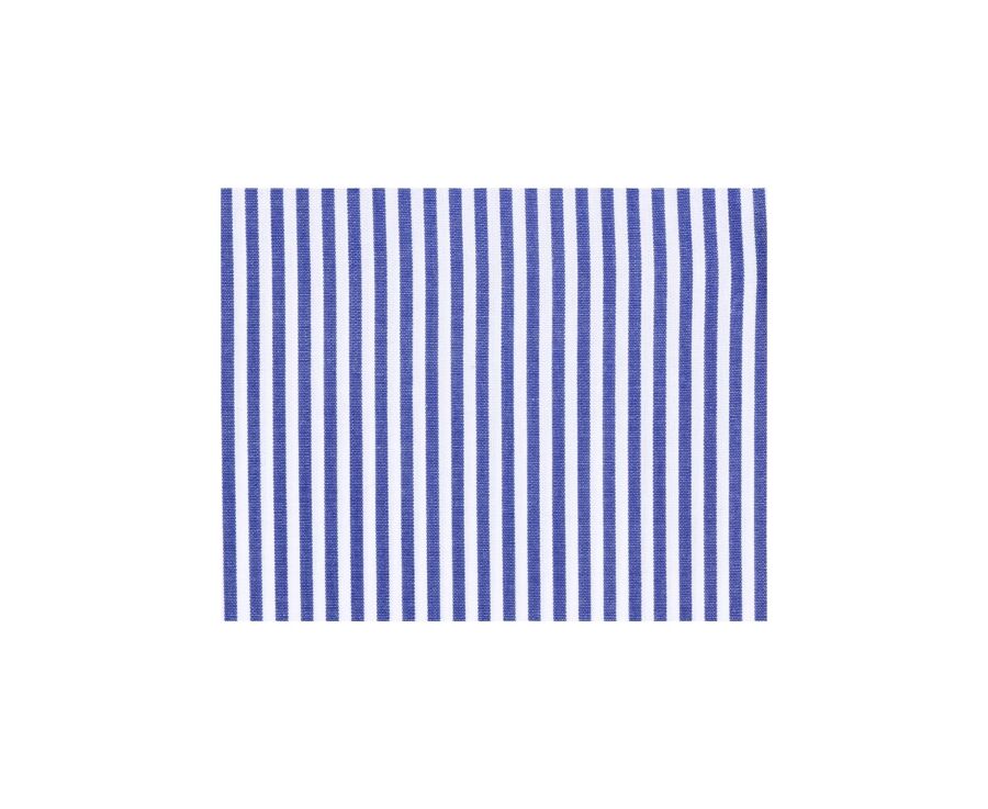 Chemise coton rayée navy et blanc - MAXIMILIEN