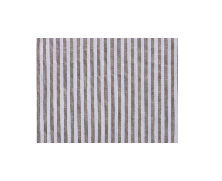 Chemise popeline rayée Taupe et Blanc - MAXIMILIEN