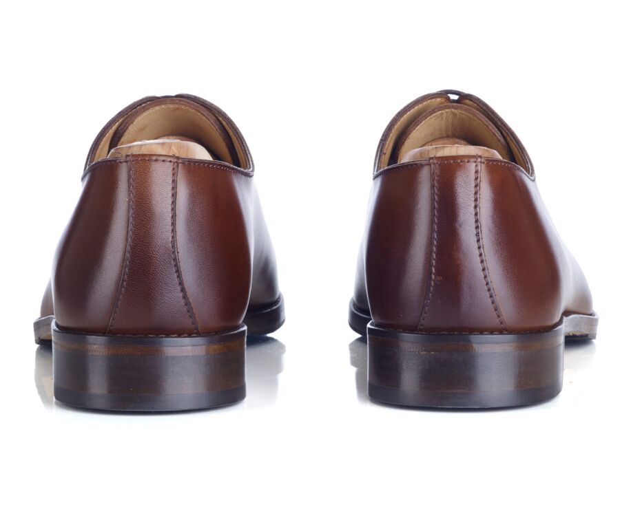 Richelieu homme Châtaigne Patiné semelle cuir avec patin - PETER PATIN