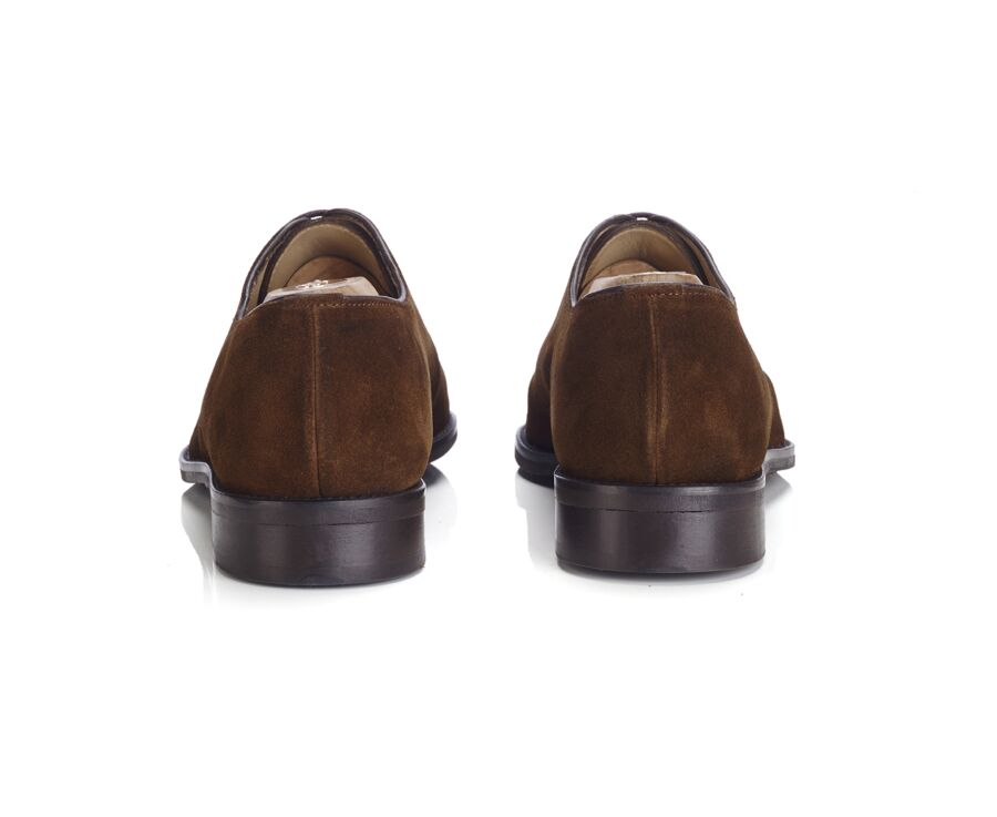 Richelieu homme Velours Havane - PETER PATIN