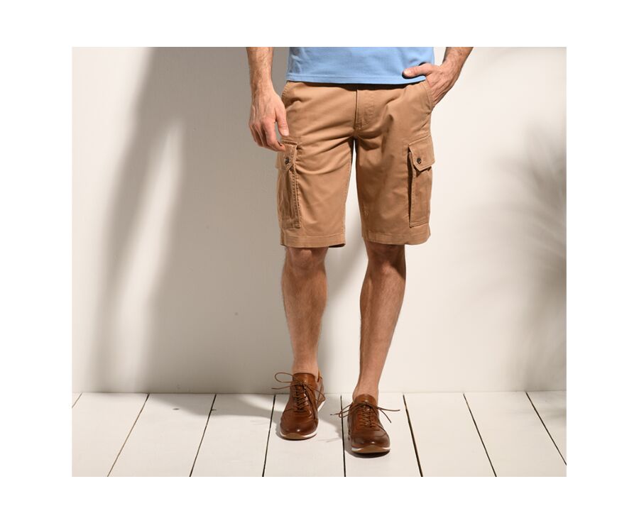 Bermuda cargo homme Camel - CORBEN