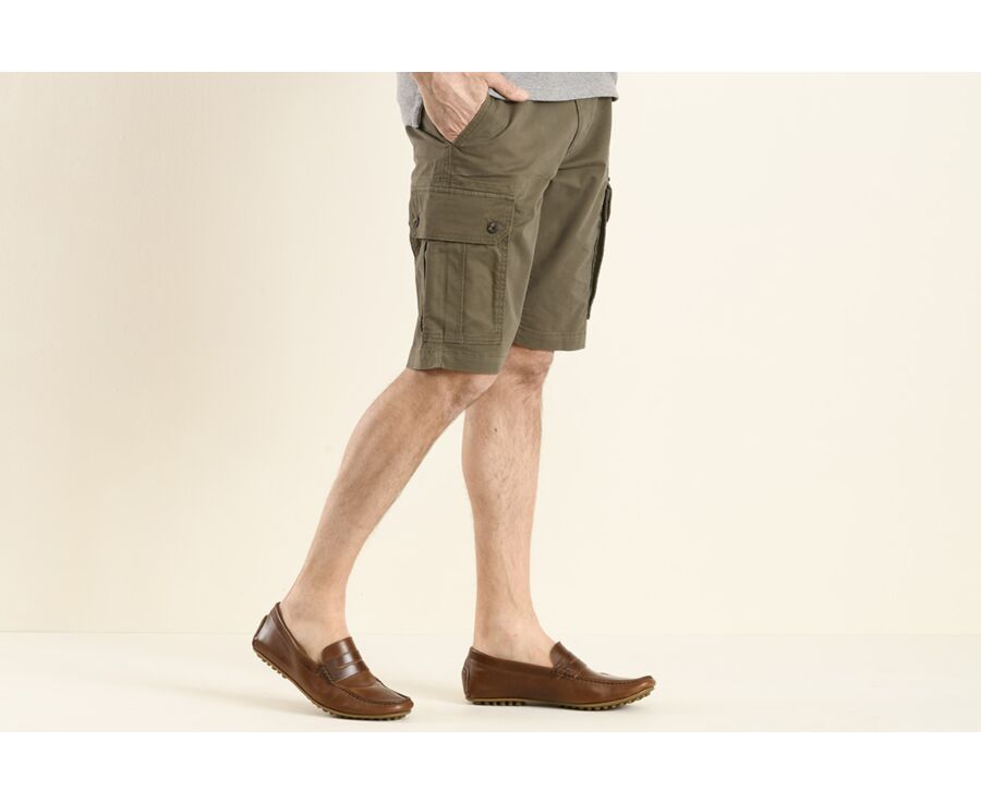 Bermuda cargo homme Taupe Foncé - CORBEN