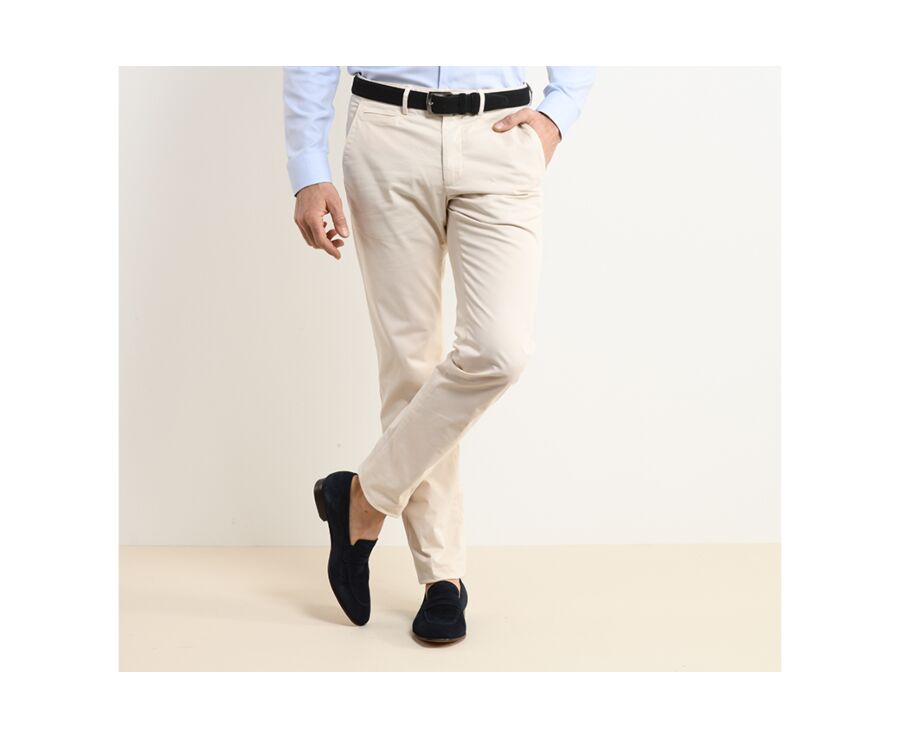 Pantalon chino homme Écru - KEATON