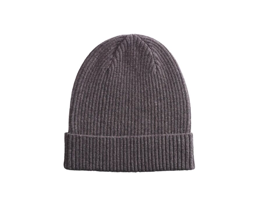 Bonnet laine homme Chocolat Chiné - BENNETH