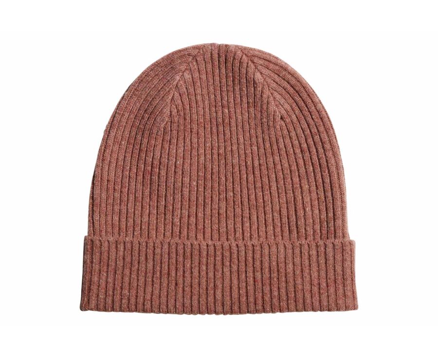 Bonnet homme rouille chiné en lambswool - BENNETH