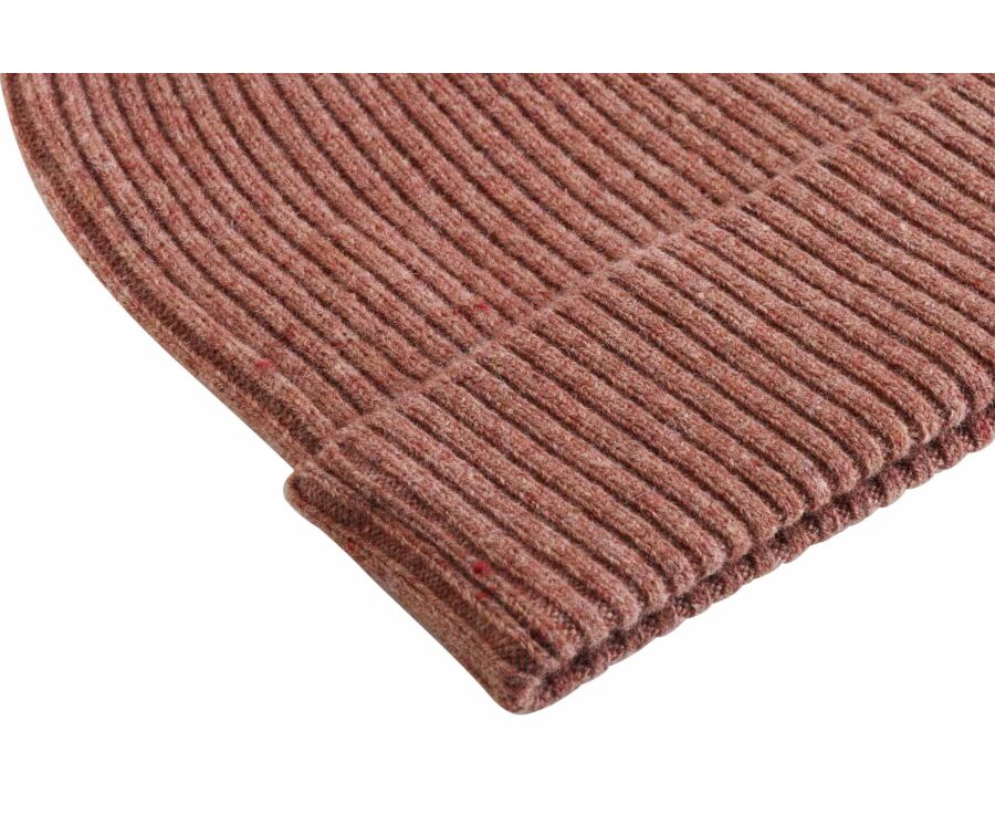 Bonnet homme rouille chiné en lambswool - BENNETH