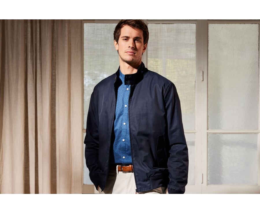Blouson homme mi saison Navy Erland Bexley