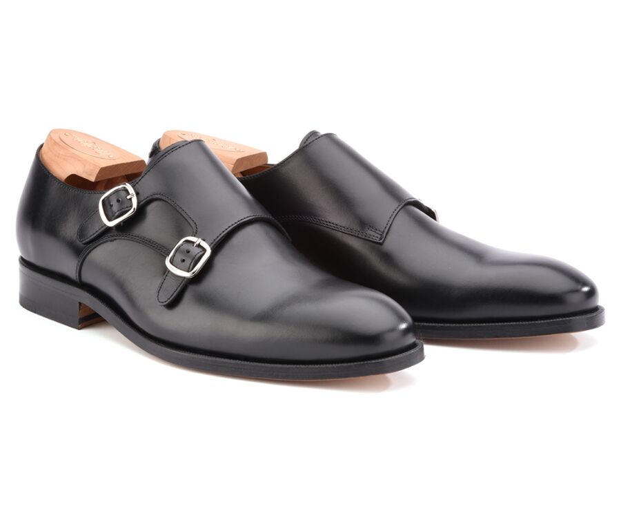 Chaussures homme double boucle Noir Chigwell Bexley