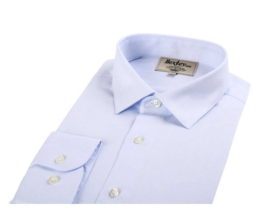 Chemise blanche coton popeline tramée - FIACRE