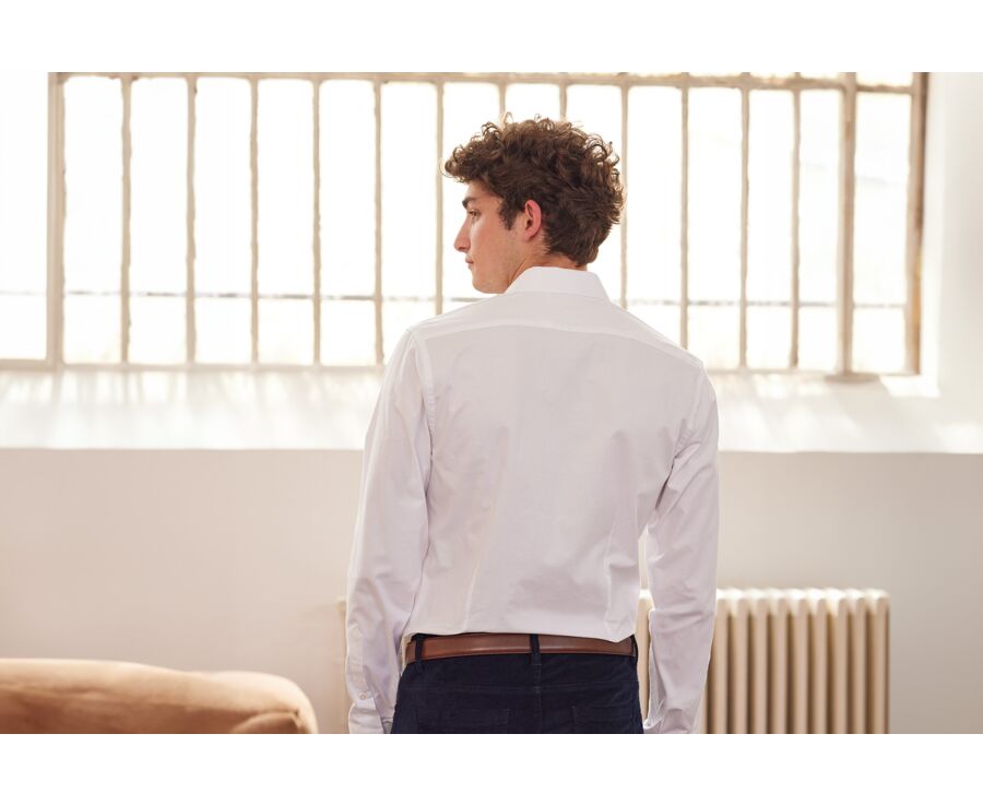 Chemise Oxford coton blanc - EVRARD
