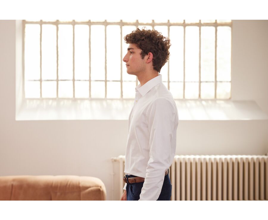 Chemise Oxford coton blanc - EVRARD