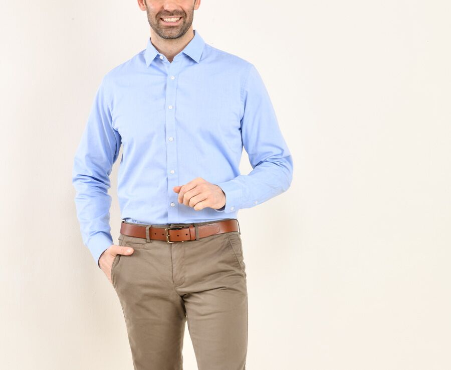 Chemise sales homme bleue