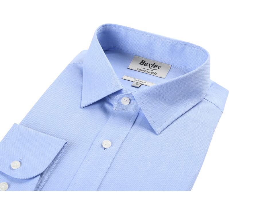 Chemise Oxford coton bleu ciel - EVRARD