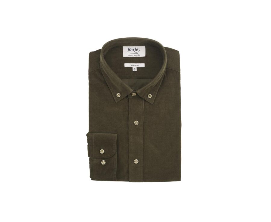 Chemise en velours Kaki - WAYNE