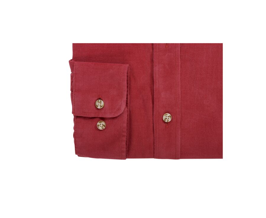 Chemise en velours Corail Foncé - WAYNE