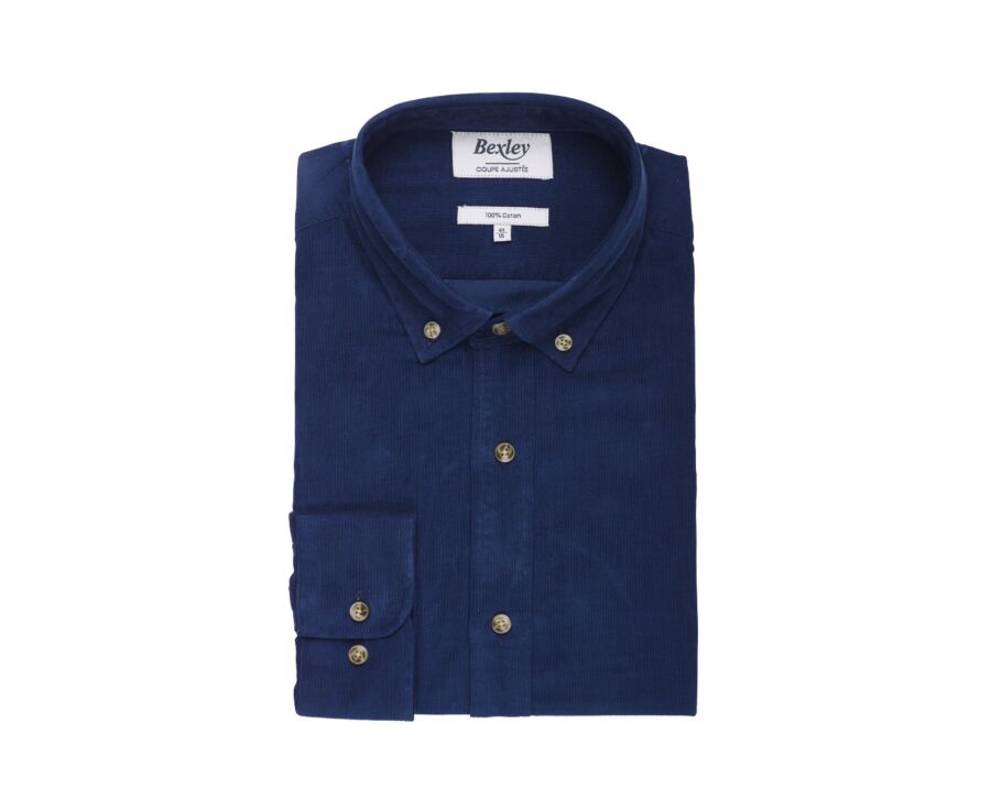 Chemise en velours Indigo - WAYNE