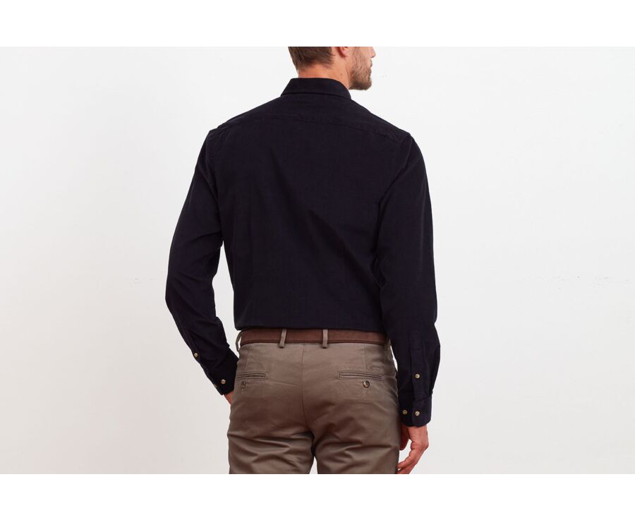Chemise en velours Marine foncé - WAYNE