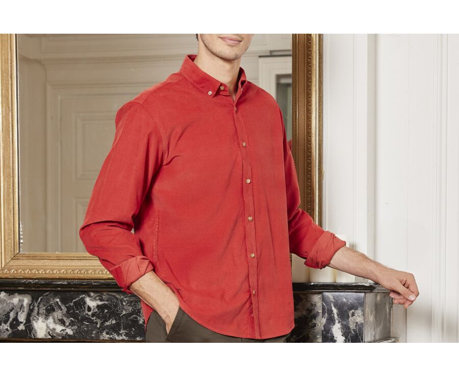 Chemise en velours Feu - WAYNE
