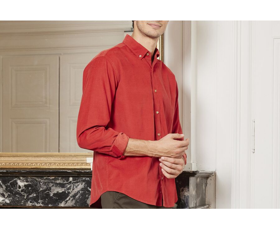 Chemise en velours Feu - WAYNE