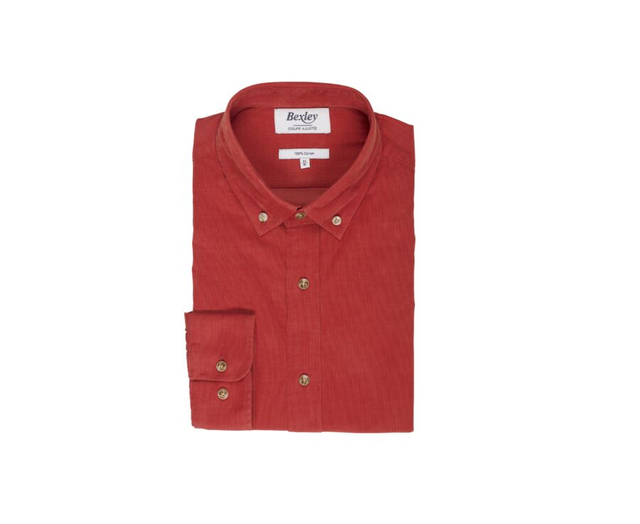 Chemise en velours Feu - WAYNE