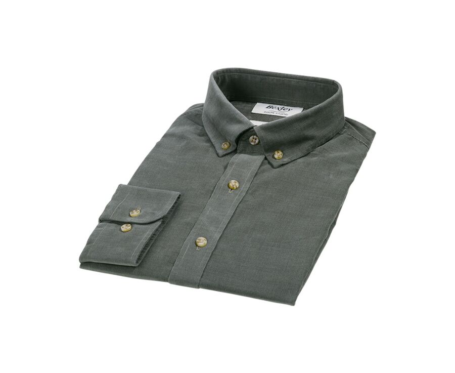 Chemise en velours Vert Tilleul - WAYNE
