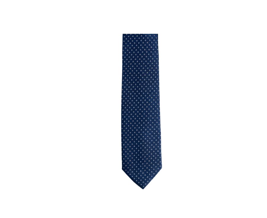 Cravate homme Soie Motif carré Bleu Pétrole