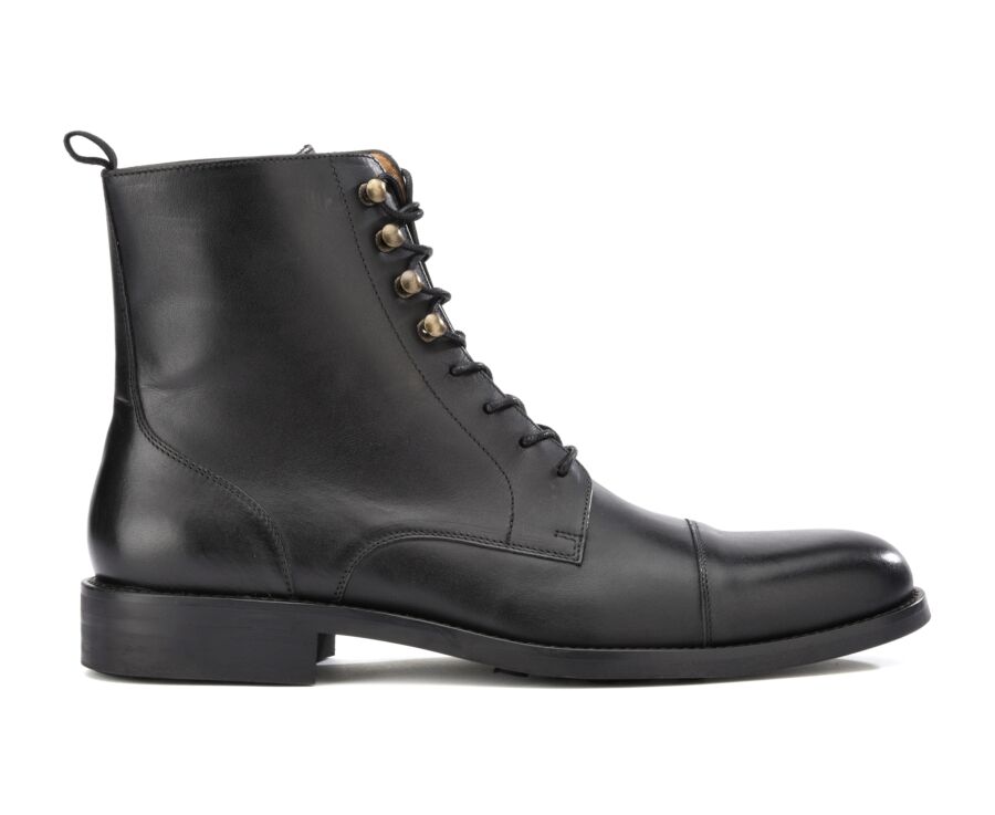 Derby boots homme a lacets Noir patine Enfield Ii Gomme City Bexley