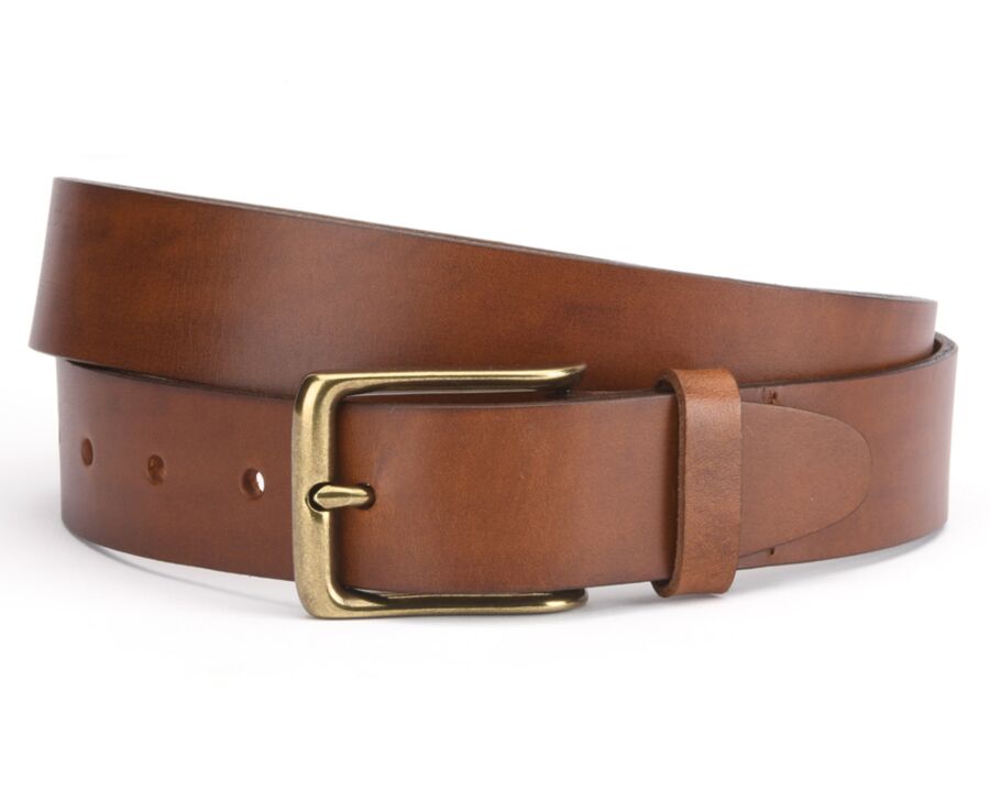 Ceinture en cuir homme Châtaigne Patiné - WESTWOOD II
