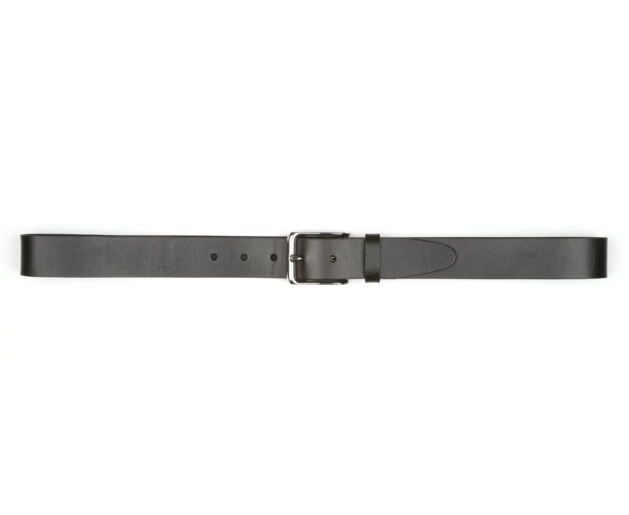 Ceinture en cuir homme Noir - WESTWOOD II SILVER
