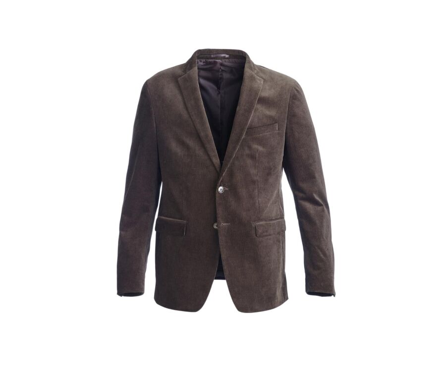 Blazer homme velours côtelé lavé Brun - LÉONTILDE 