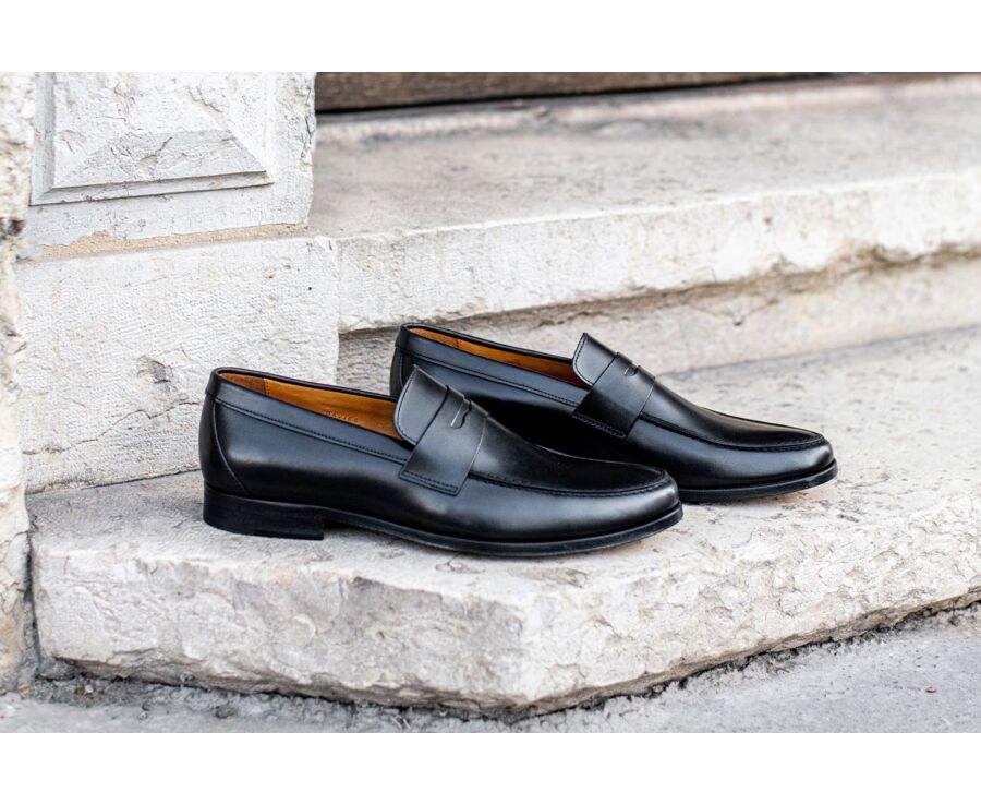 Mocassin homme cuir Noir Davies Ii Bexley