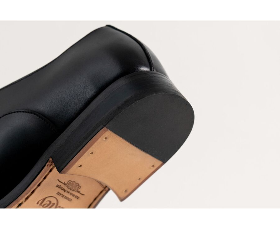 Richelieu homme Noir semelle cuir - WINFORD