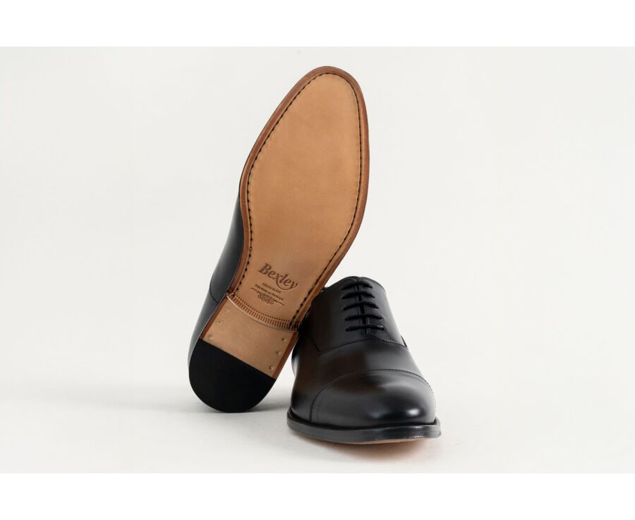 Richelieu homme Noir semelle cuir - WINFORD