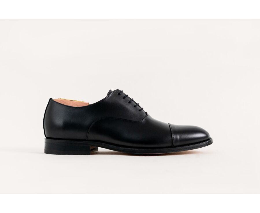 Richelieu homme Noir semelle cuir - WINFORD