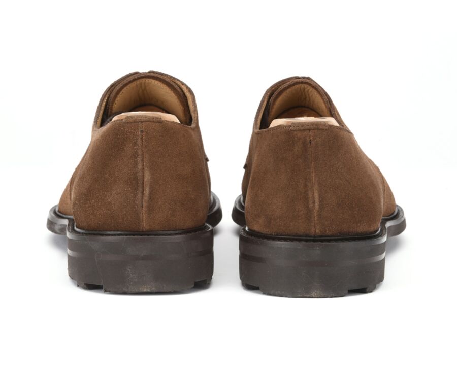Derbies homme Velours Havane semelle gomme - DOVER GOMME CITY II
