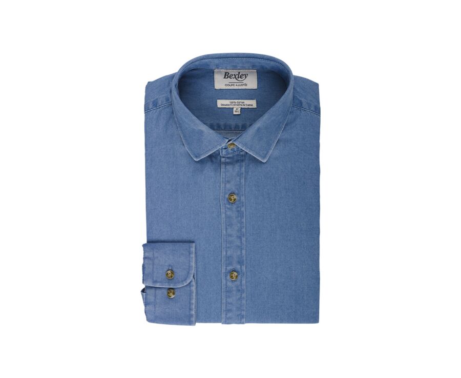 Chemise jean homme Denim - JACQUEMIN