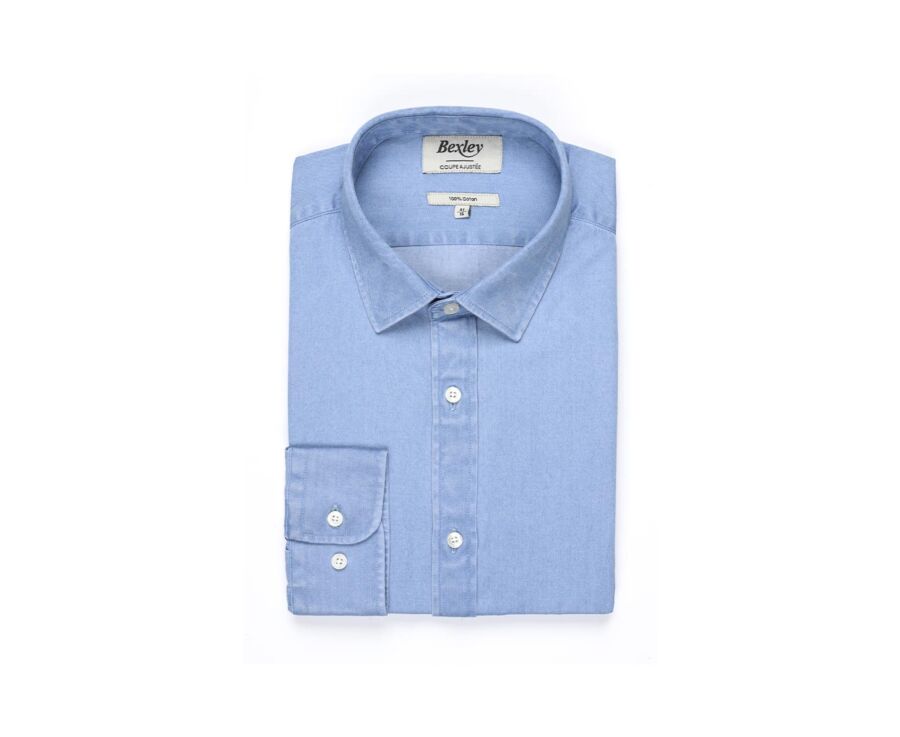 Chemise jean denim Indigo Clair - JACQUEMIN