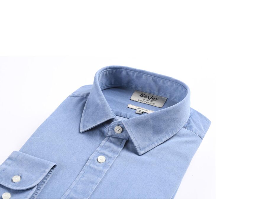 Chemise jean denim Indigo Clair - JACQUEMIN