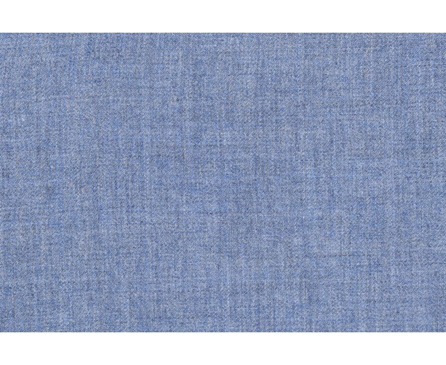 Chemise flanelle bleu chiné - Poche poitrine - ALEXANDER