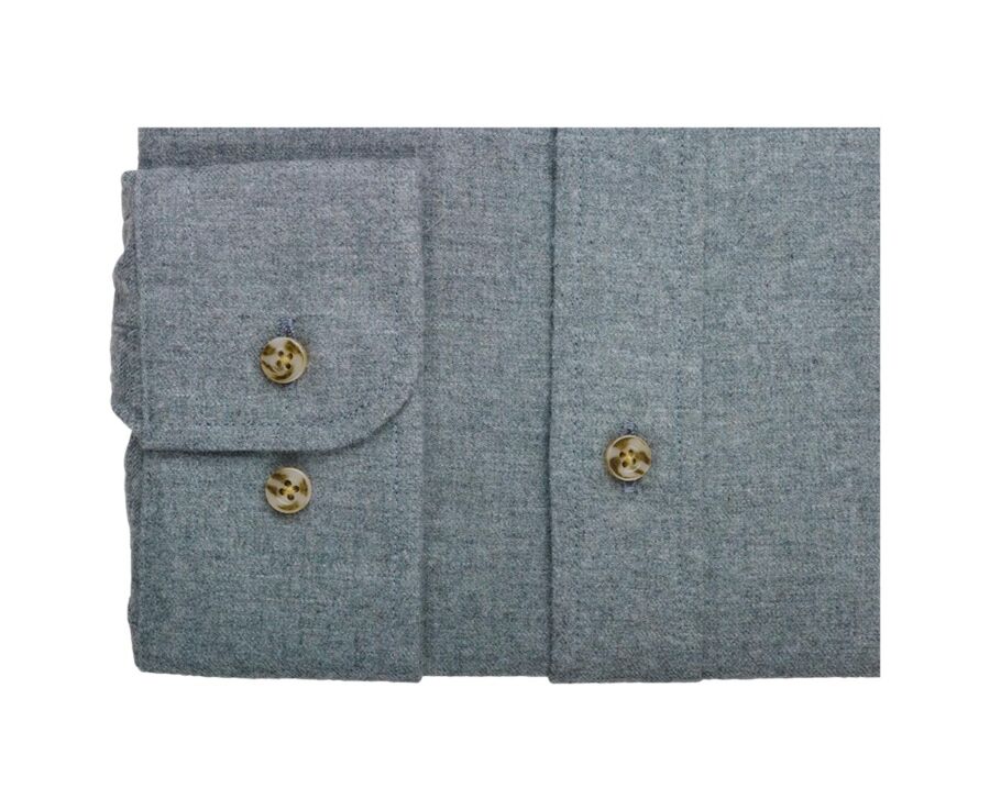 Chemise flanelle Vert Tilleul - Poche poitrine - ALEXANDER