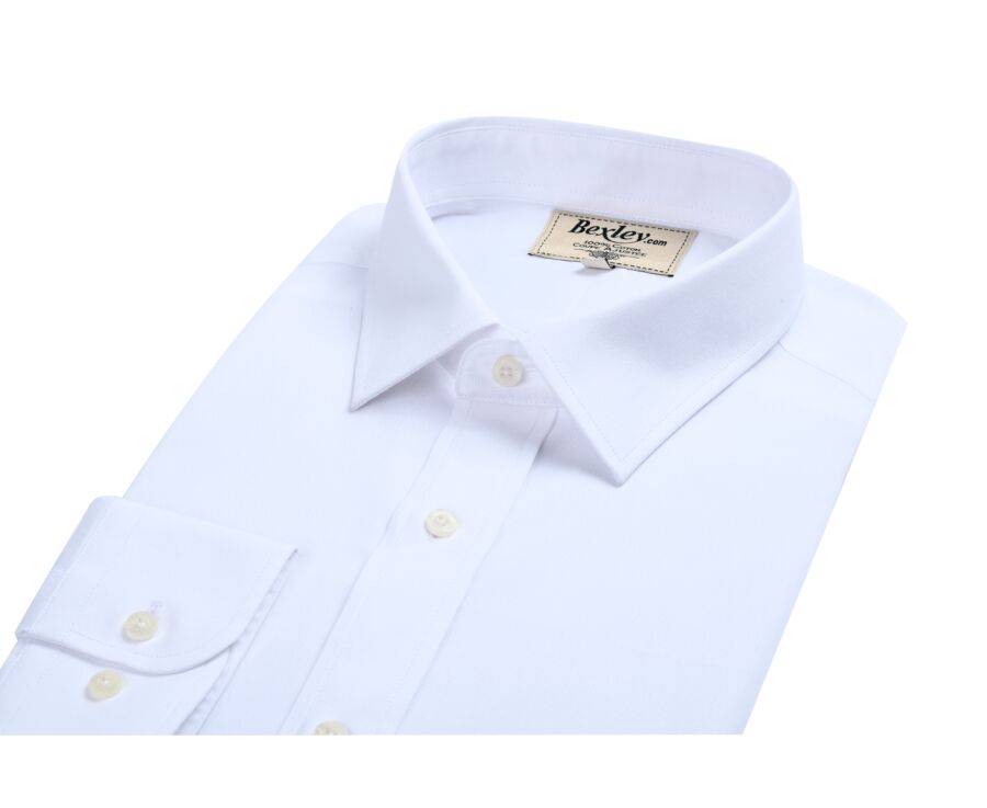 Chemise Blanche en coton - Col français - NORBERTIN